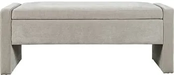 Madix Storage Bench in Grey