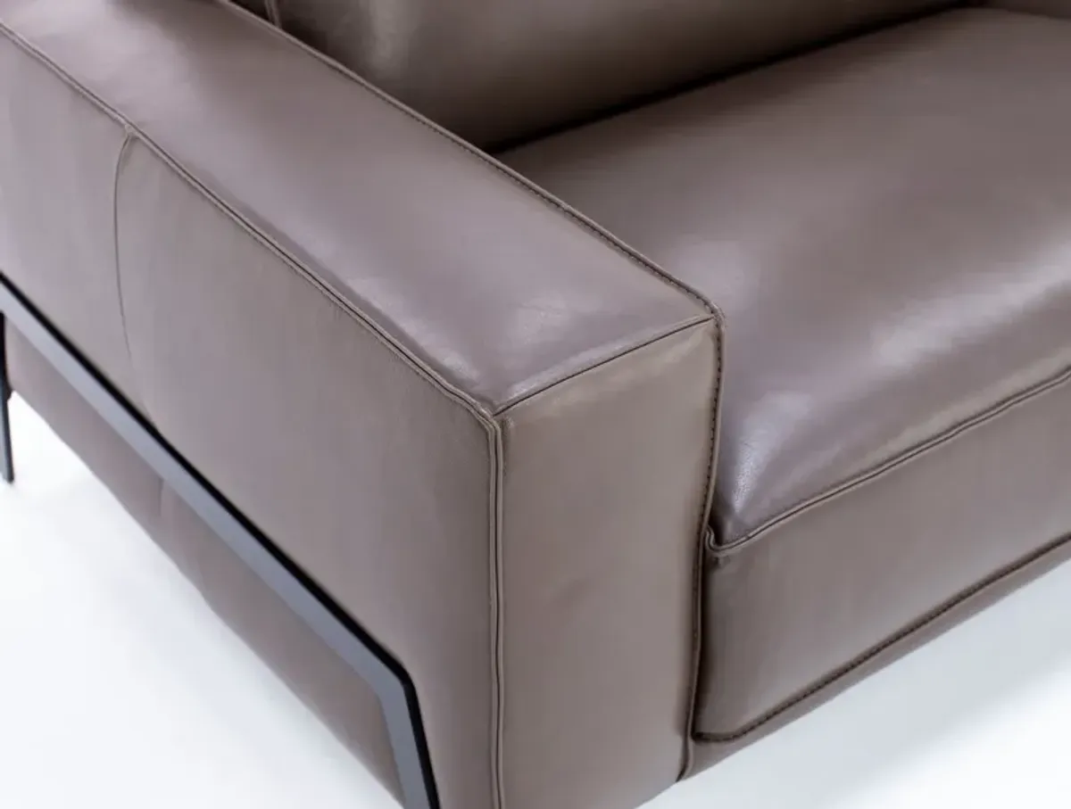 Gianna Leather Loveseat