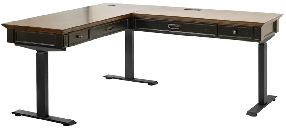 Estate L-Shape Sit & Stand Desk