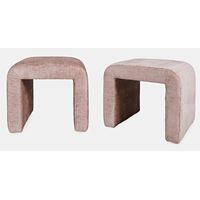 Shay Set of Two Bench in Pink