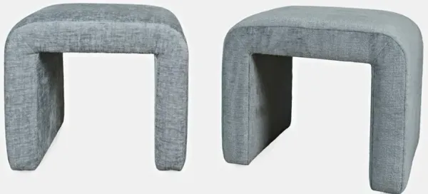 Shay Set of Two Bench in Blue