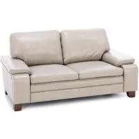 Stallion Leather Loveseat With Hidden Cupholders