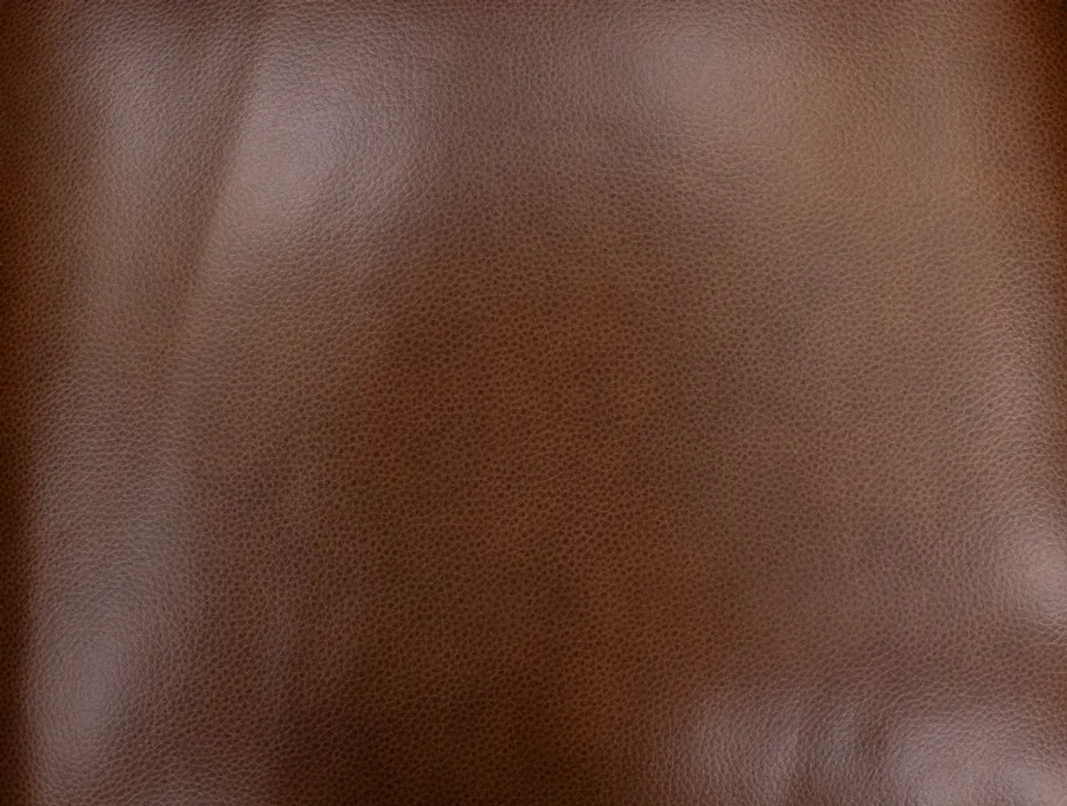 William Leather Loveseat With Hidden Cupholders And Chargers in Chestnut