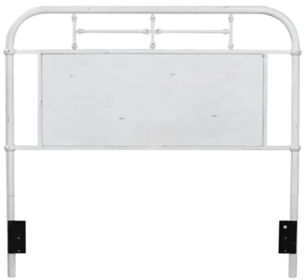 Clara Queen Metal Headboard Only In Antique White