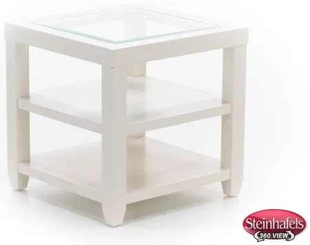 Essentials White End Table