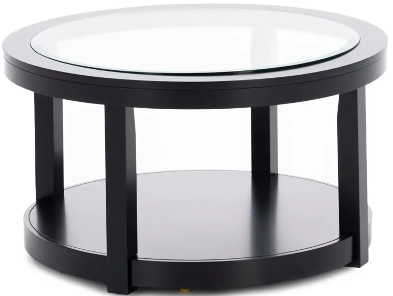 Essentials Black Round Cocktail Table