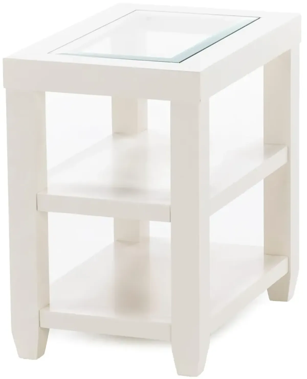 Essentials White Chairside Table