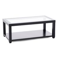 Essentials Black Rectangle Cocktail Table