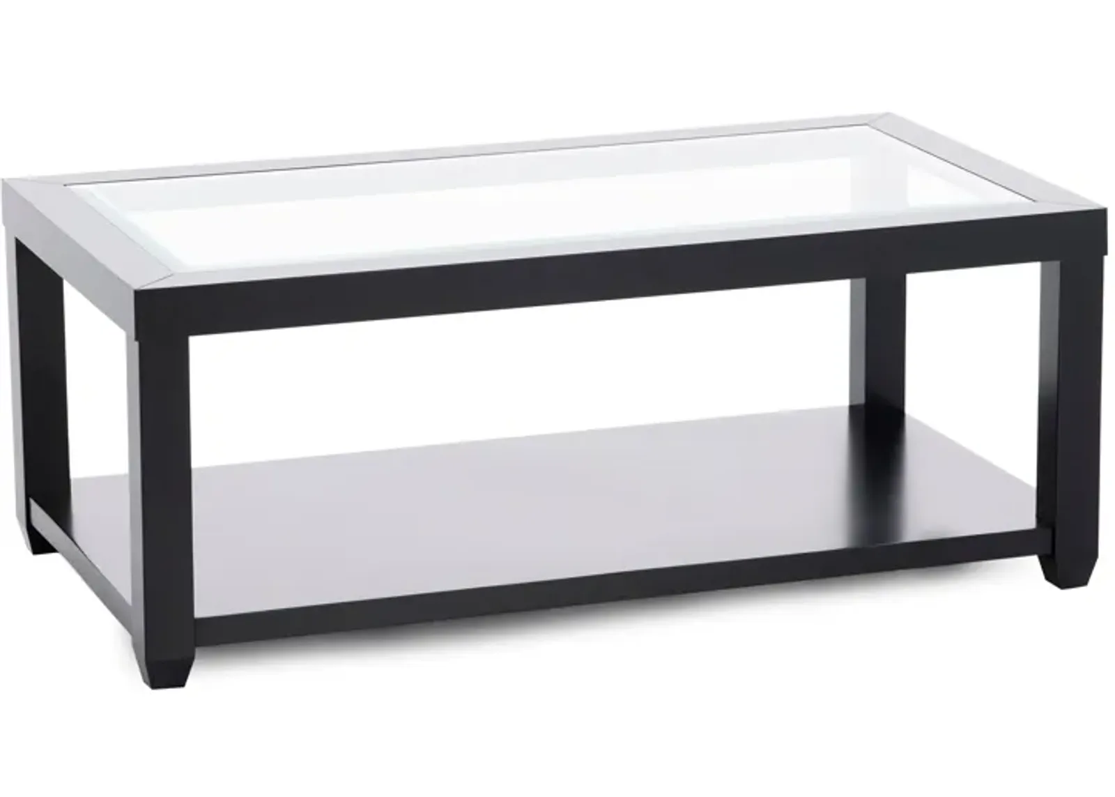 Essentials Black Rectangle Cocktail Table