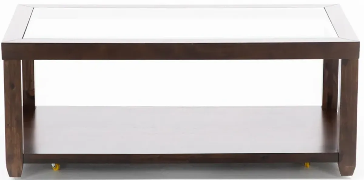 Essentials Merlot Rectangle Cocktail Table