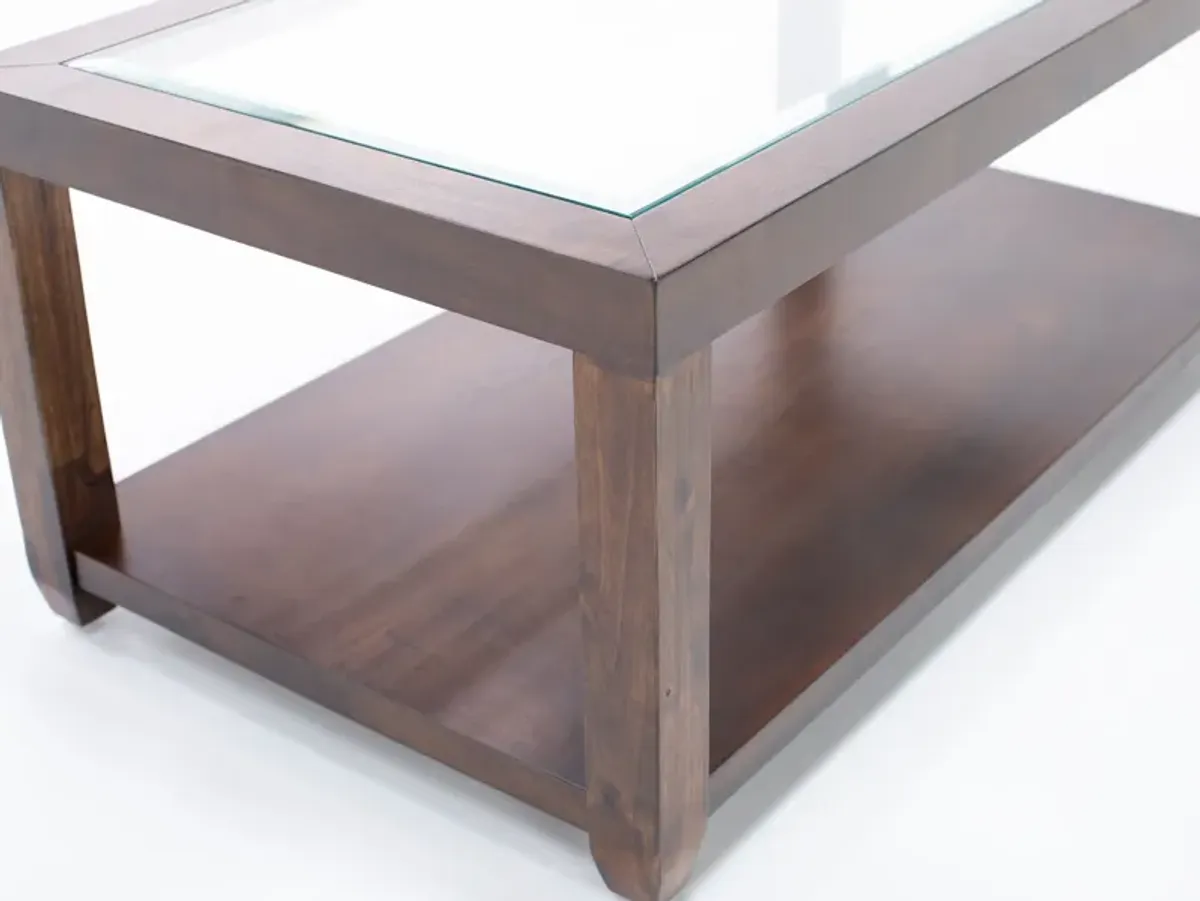 Essentials Merlot Rectangle Cocktail Table