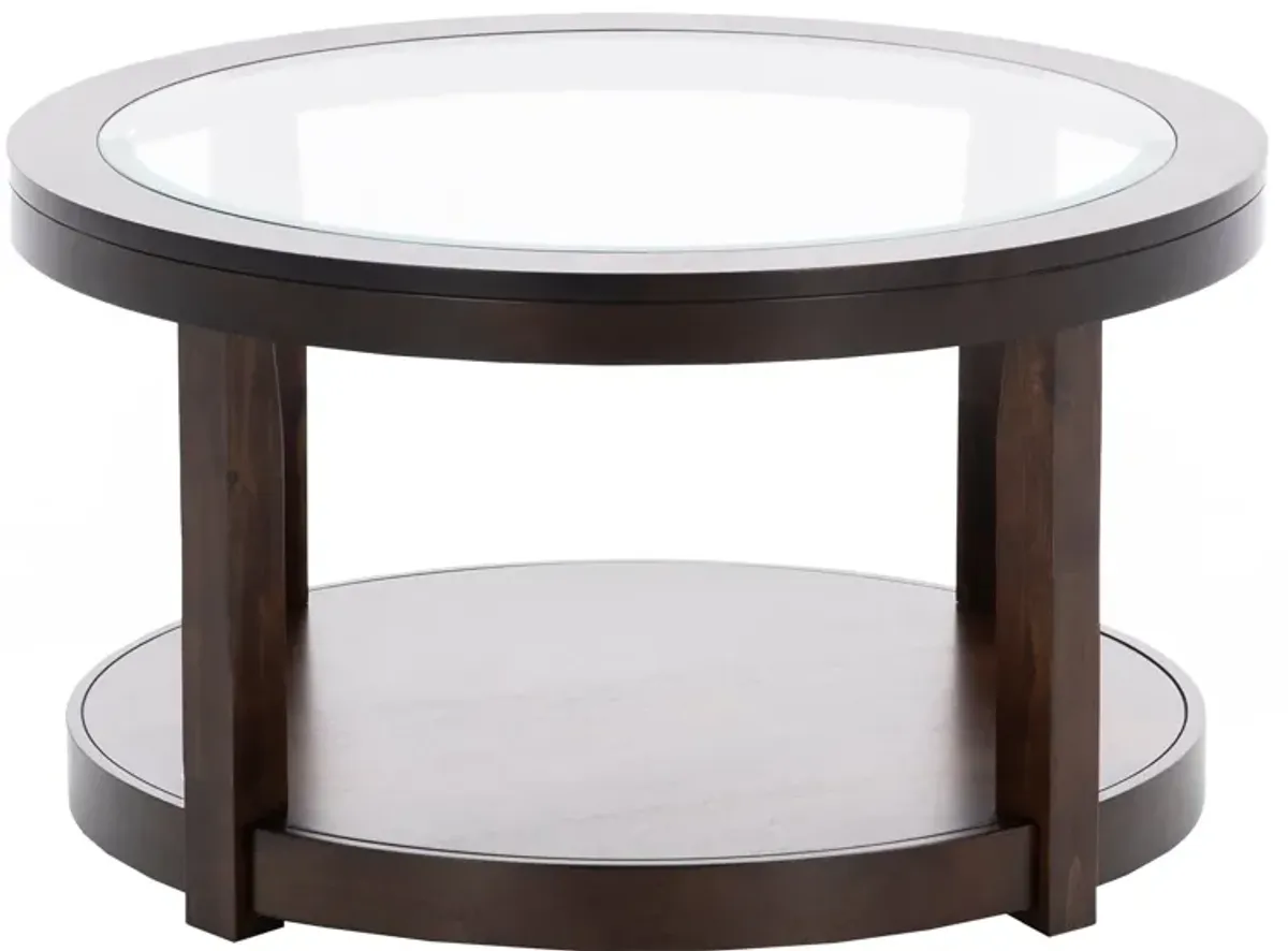 Essentials Merlot Round Cocktail Table