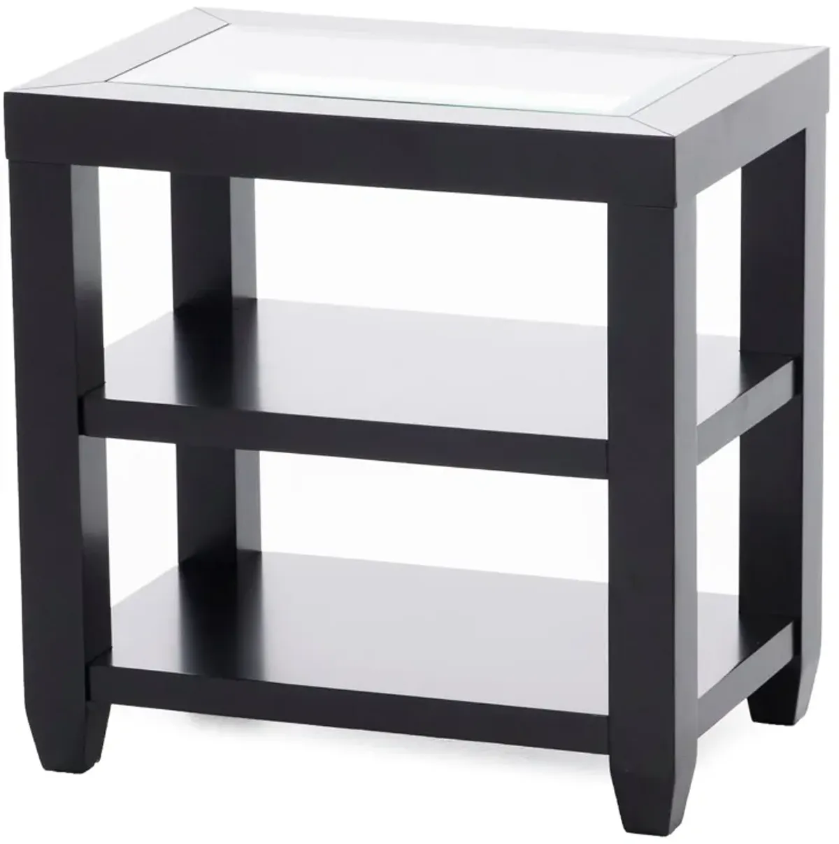 Essentials Black Chairside Table