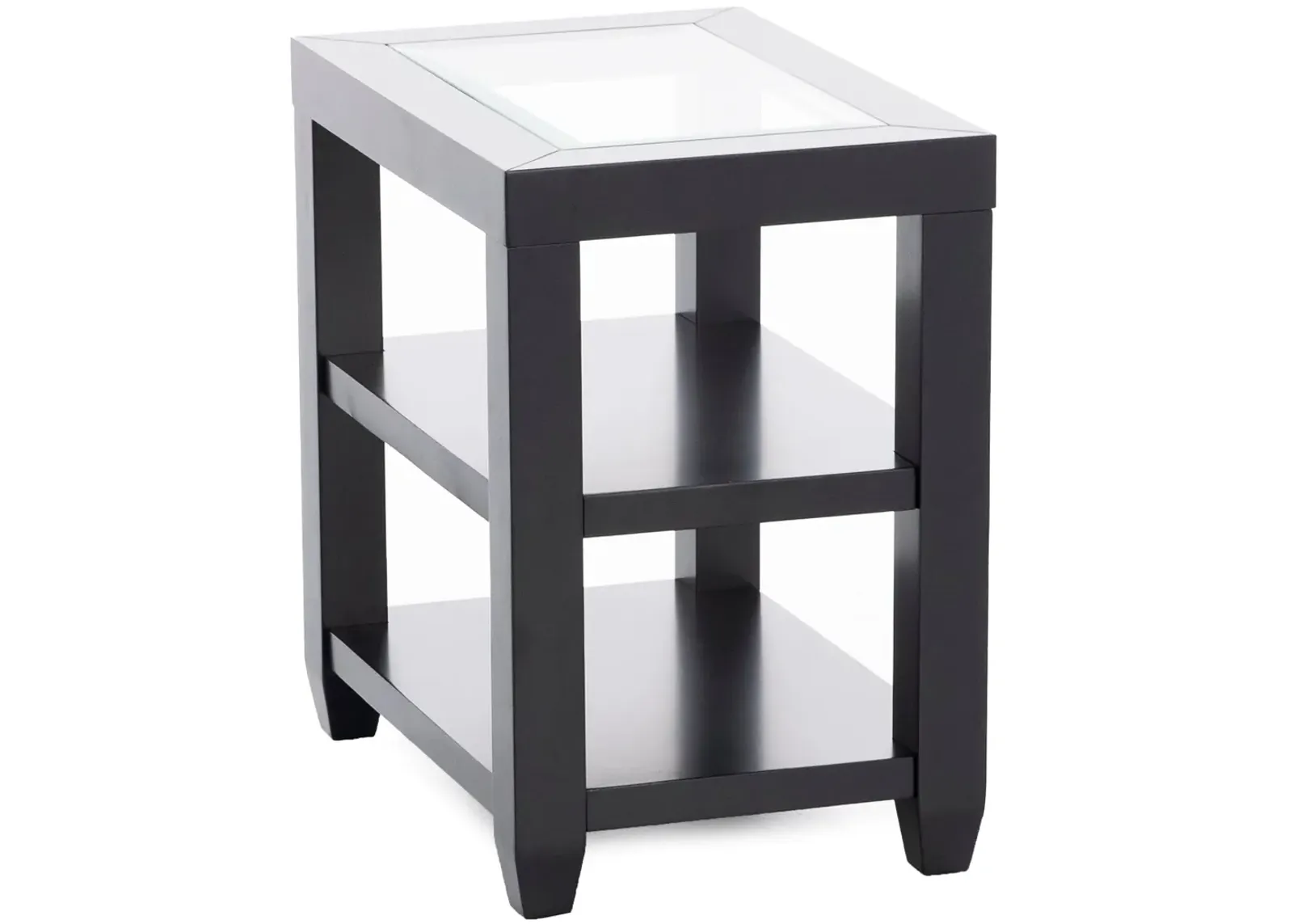 Essentials Black Chairside Table