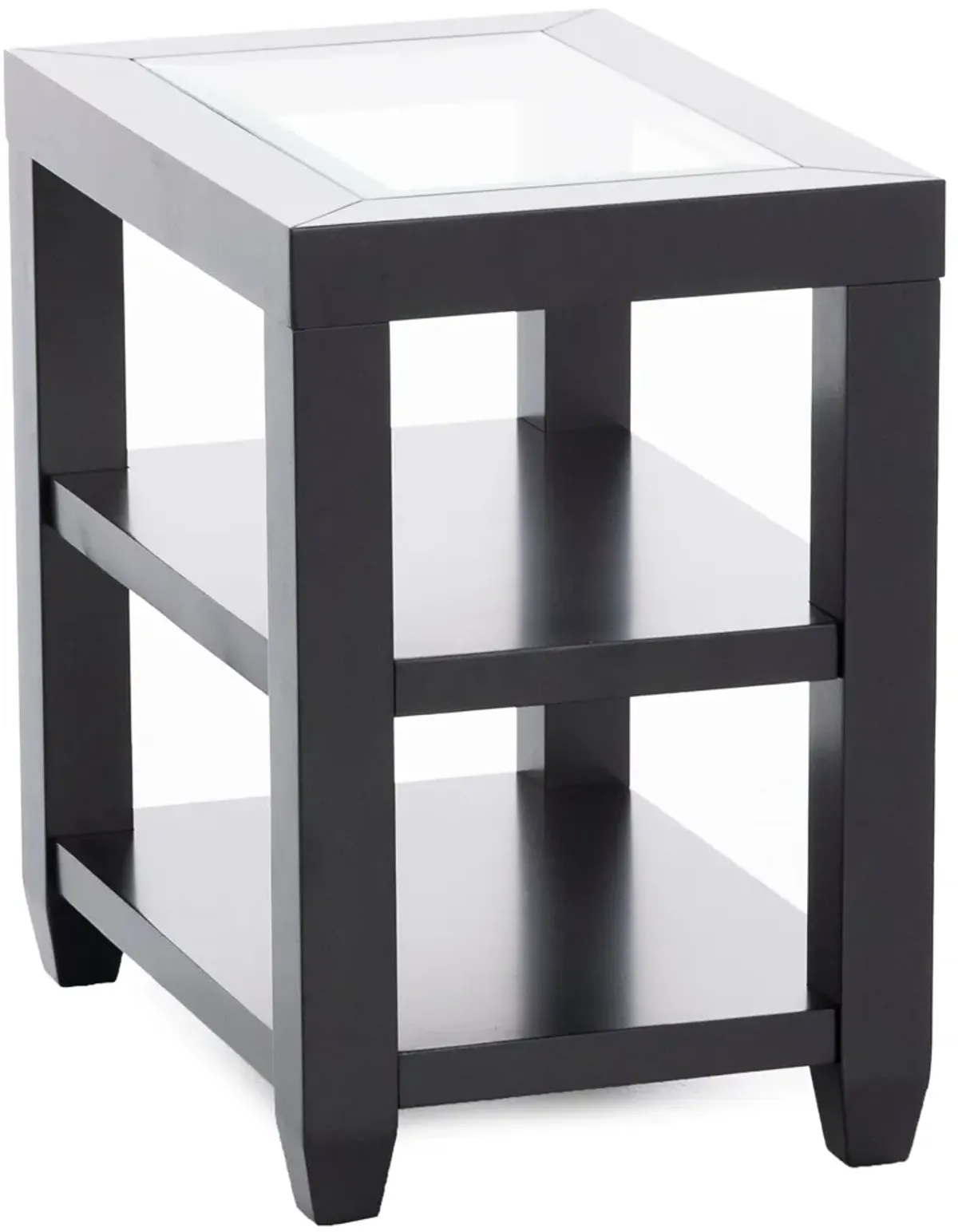 Essentials Black Chairside Table