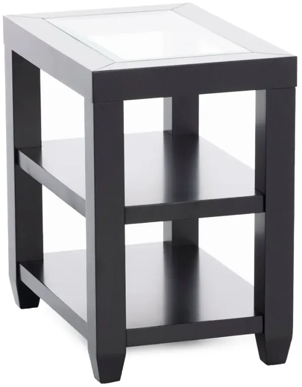 Essentials Black Chairside Table