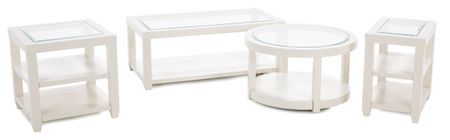 Essentials White Rectangle Cocktail Table