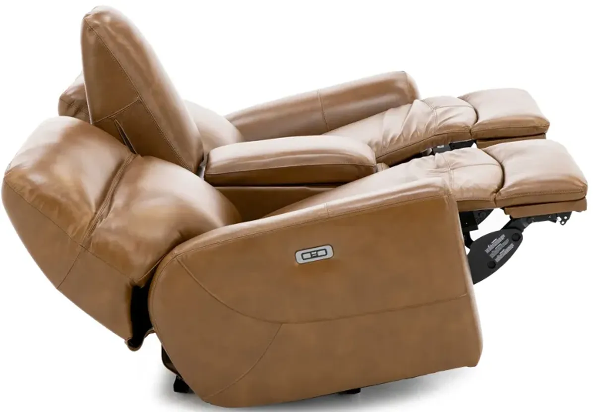 Milwaukee Leather Power Headrest Zero Gravity Reclining Console Loveseat