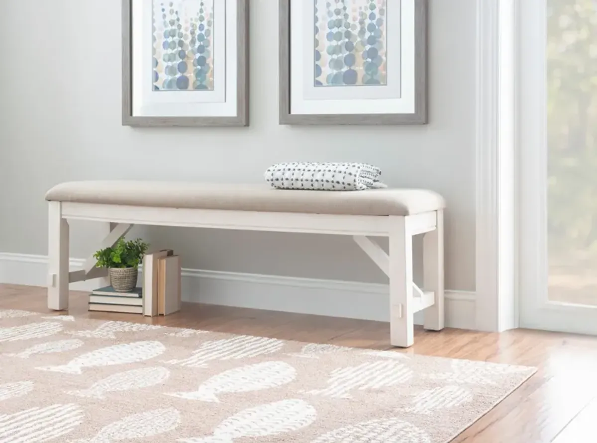 Cartwright 60" Bench in White