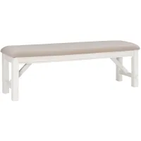 Cartwright 60" Bench in White