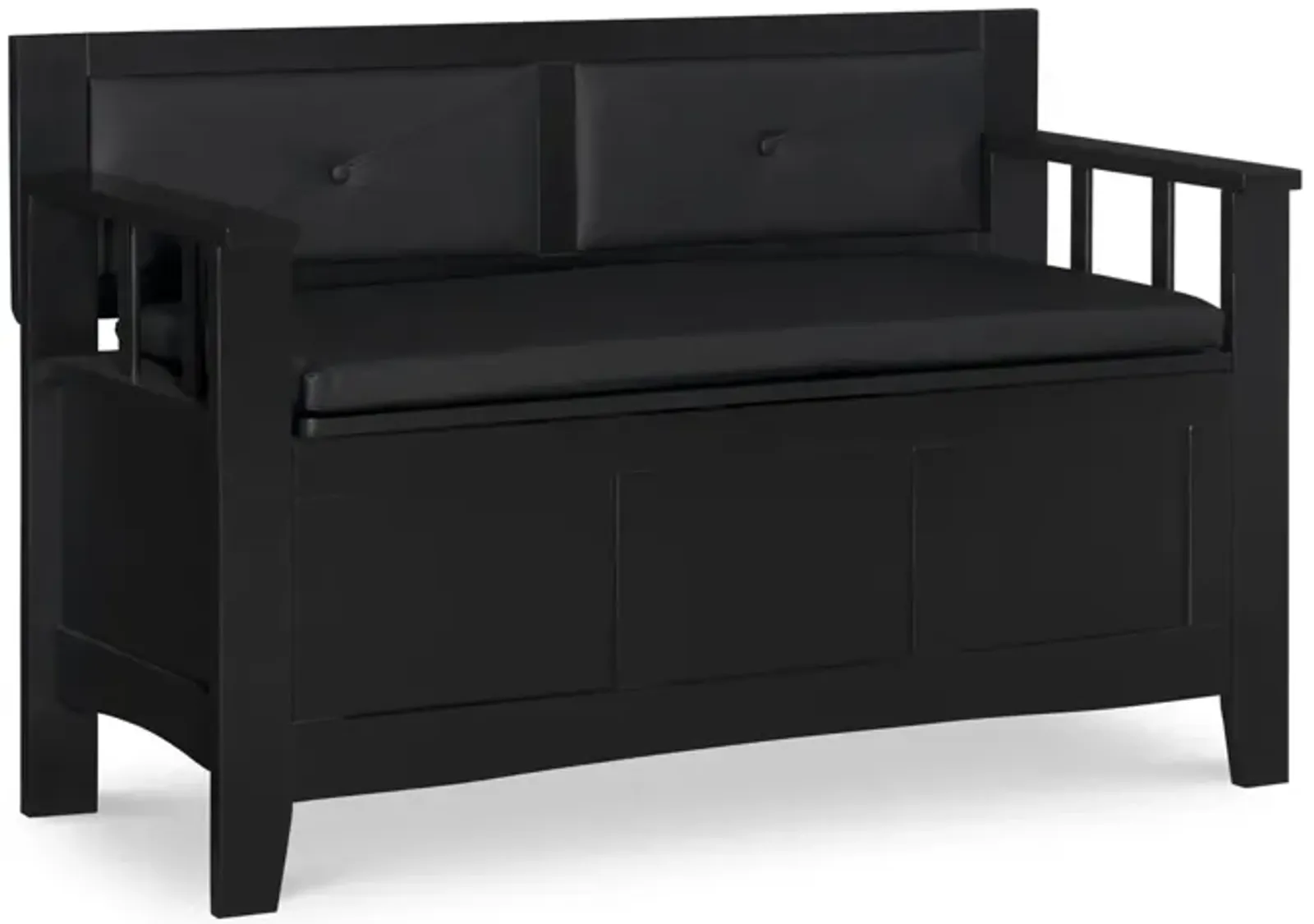 Kennedy Storage Bench in Black