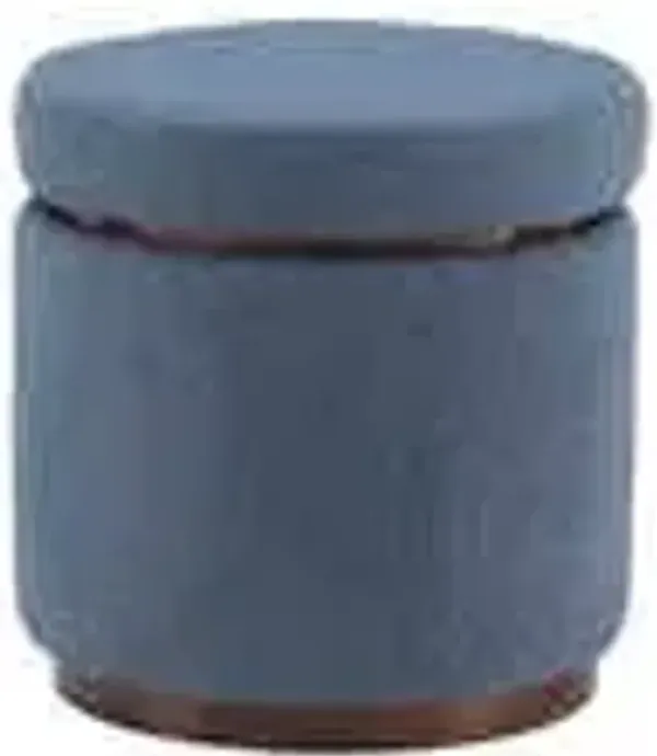 Kent Storage Ottoman in Blue