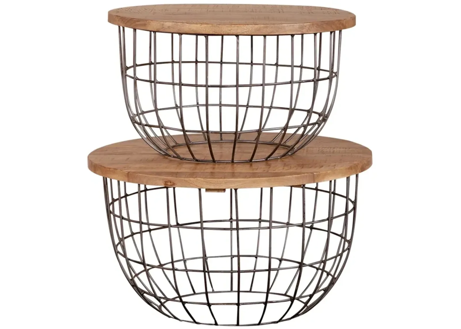 Akins Nesting Caged Accent Tables