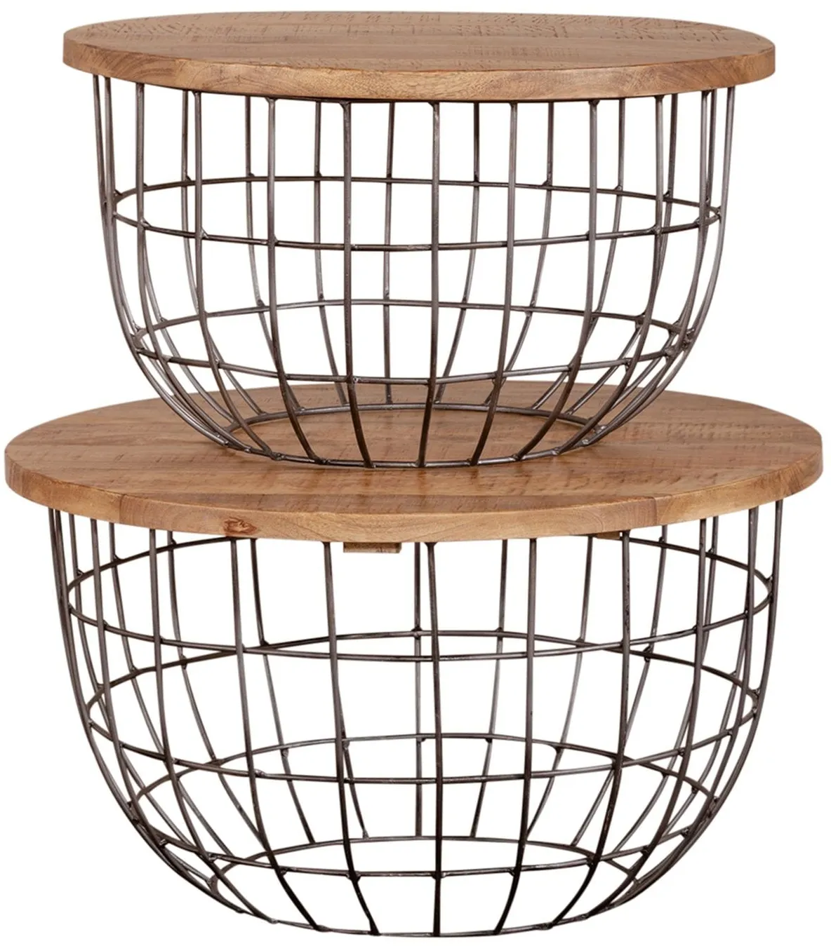Akins Nesting Caged Accent Tables