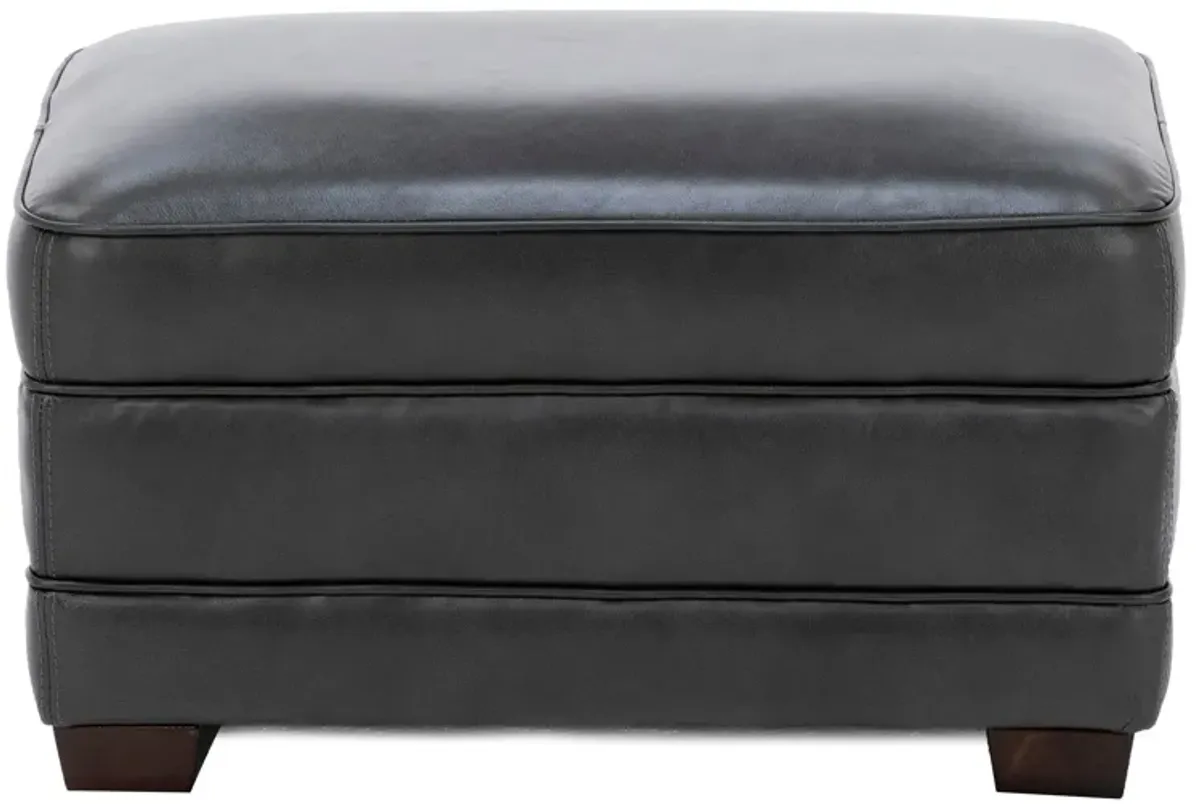 Sparrow Leather Large Ottoman