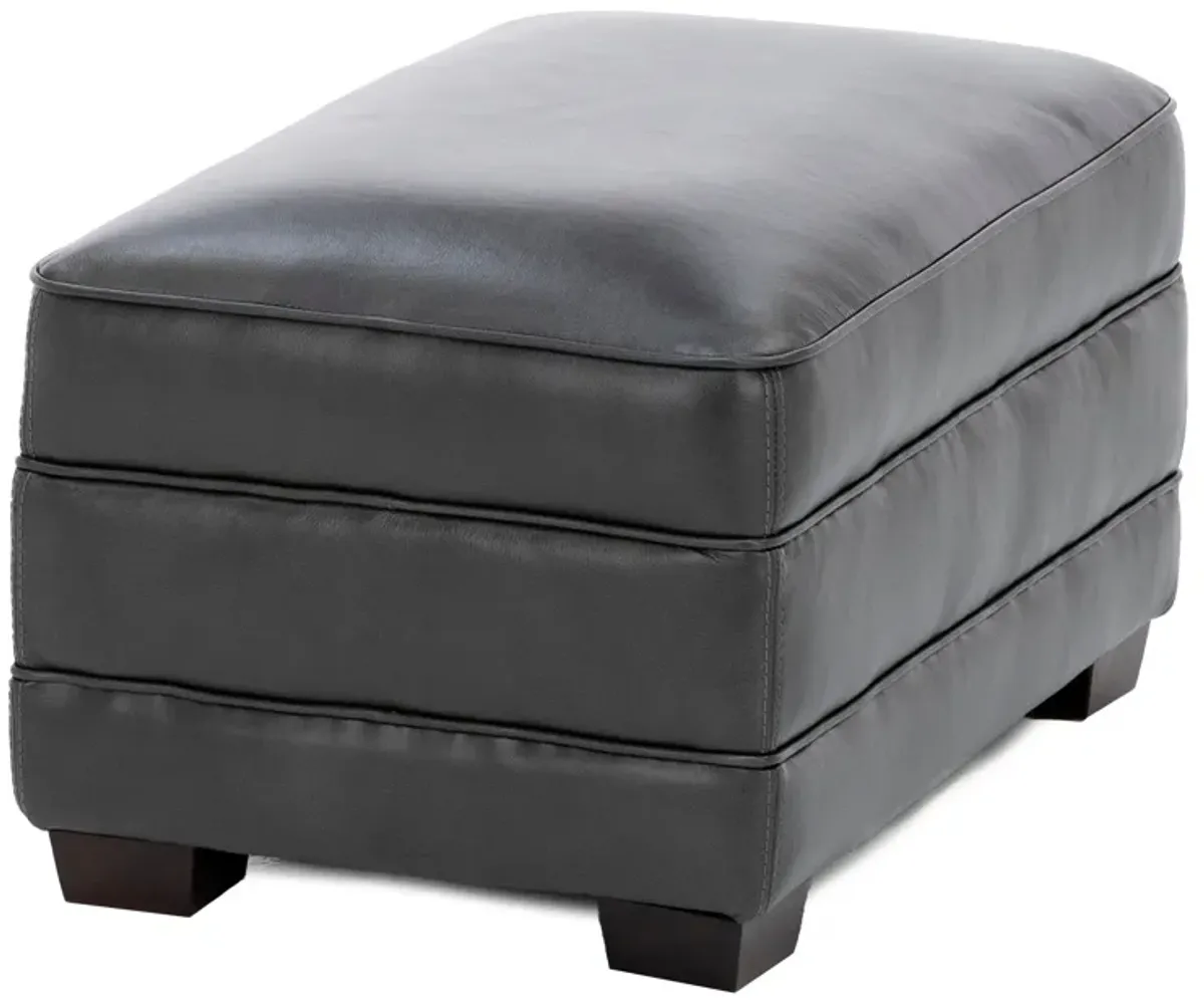 Sparrow Leather Large Ottoman