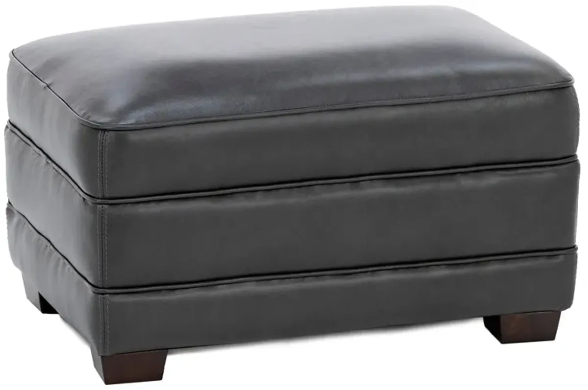 Sparrow Leather Large Ottoman