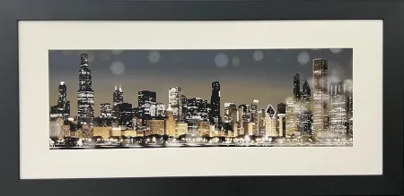 Chicago Nights Framed Art 40"W x 20"H