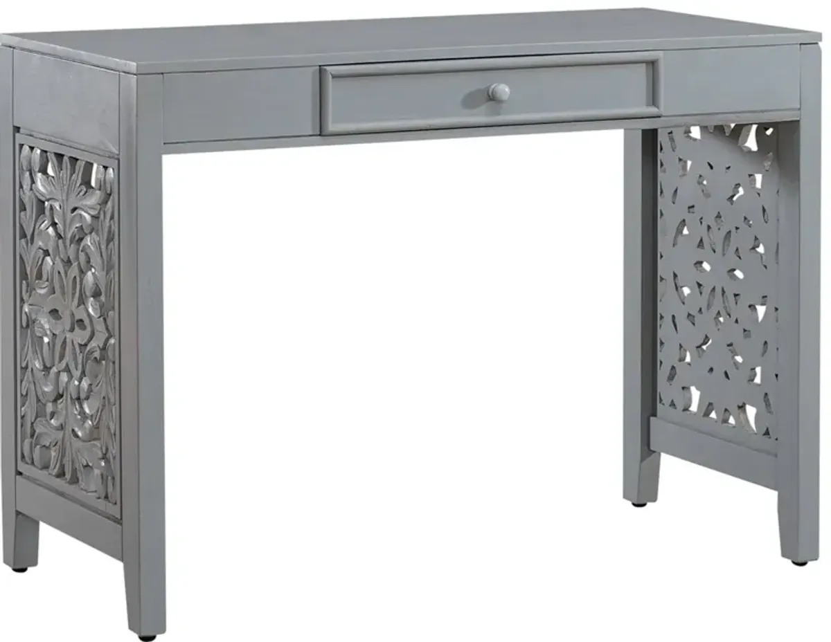 Trellis Lane Gray Accent Writing Desk