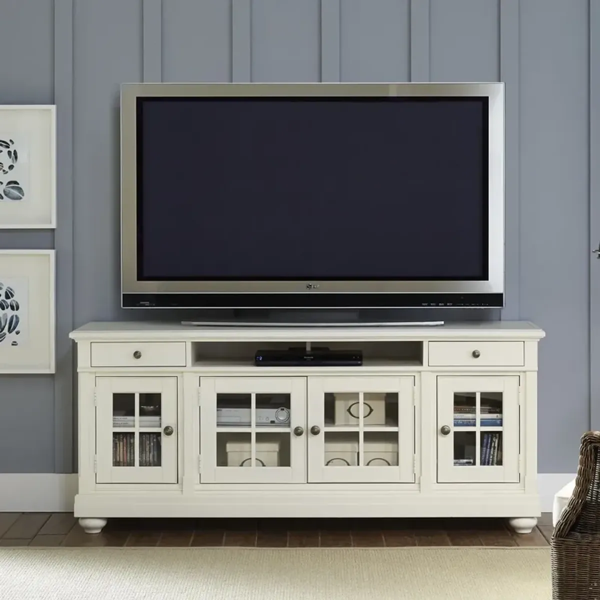 Harbor View 74 Inch Entertainment TV Stand