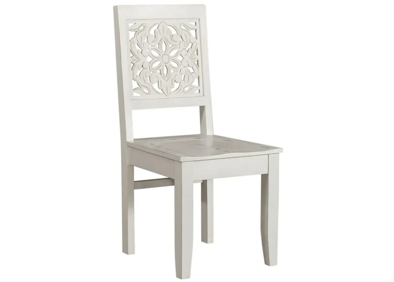 Trellis Lane White Desk Chair