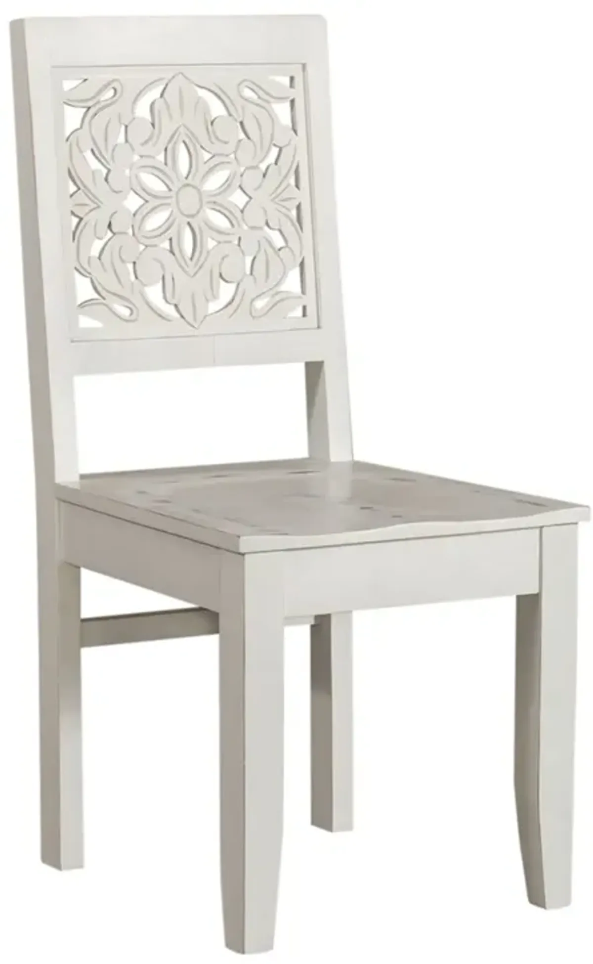 Trellis Lane White Desk Chair