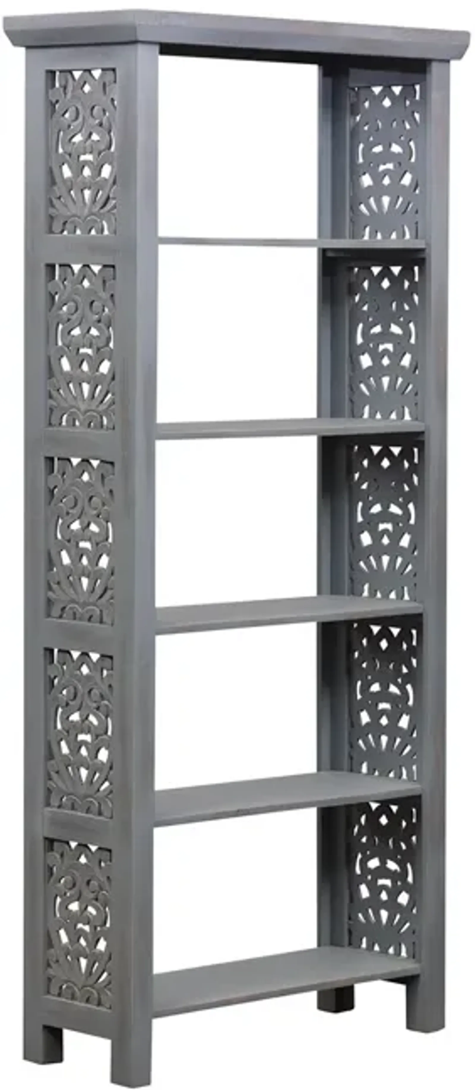 Trellis Lane Gray Accent Bookcase