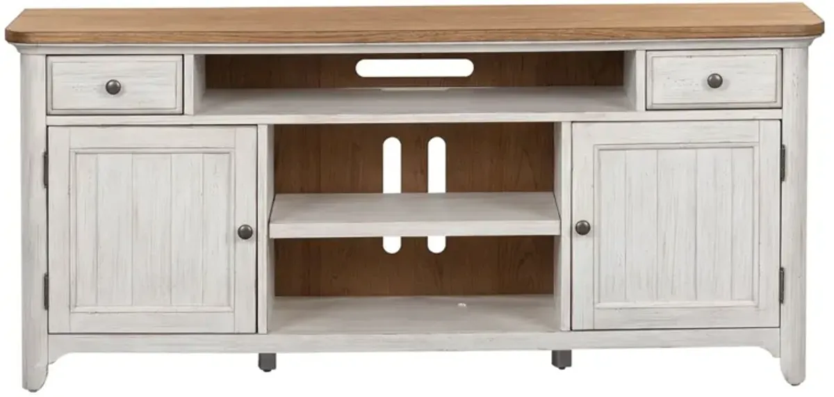 Farmhouse Reimagined Entertainment TV Stand