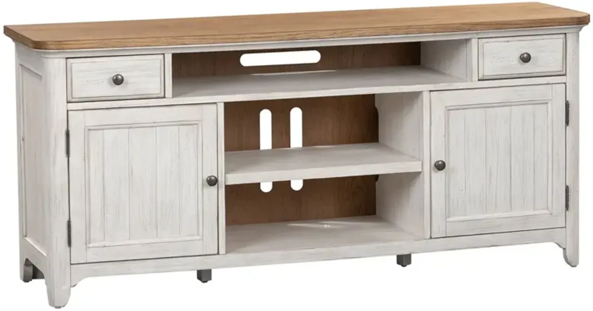 Farmhouse Reimagined Entertainment TV Stand