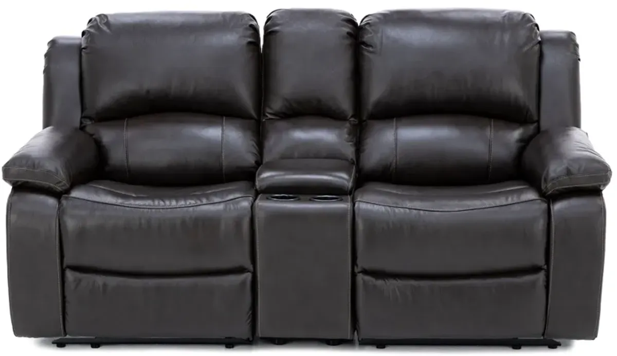 Bristol 3-Pc. Leather Reclining Wall Saver Console Loveseat