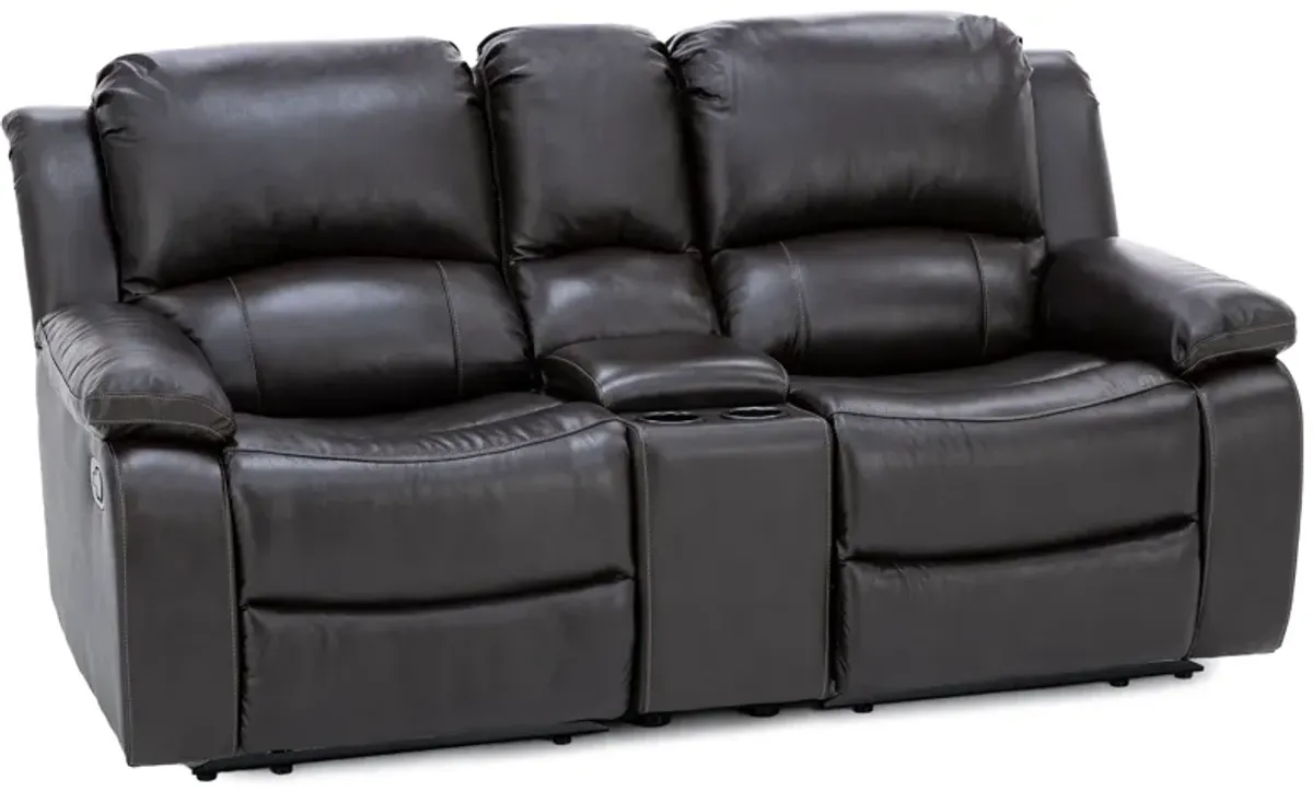 Bristol 3-Pc. Leather Reclining Wall Saver Console Loveseat