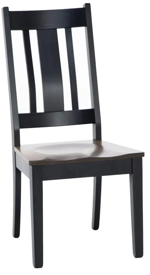 Gascho Mason Side Chair In Walnut/Onyx