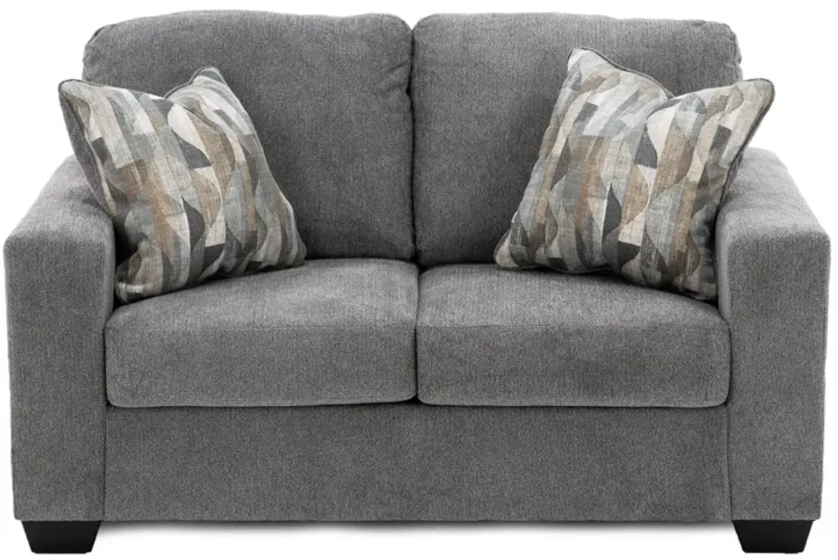 Carly Loveseat in Graphite