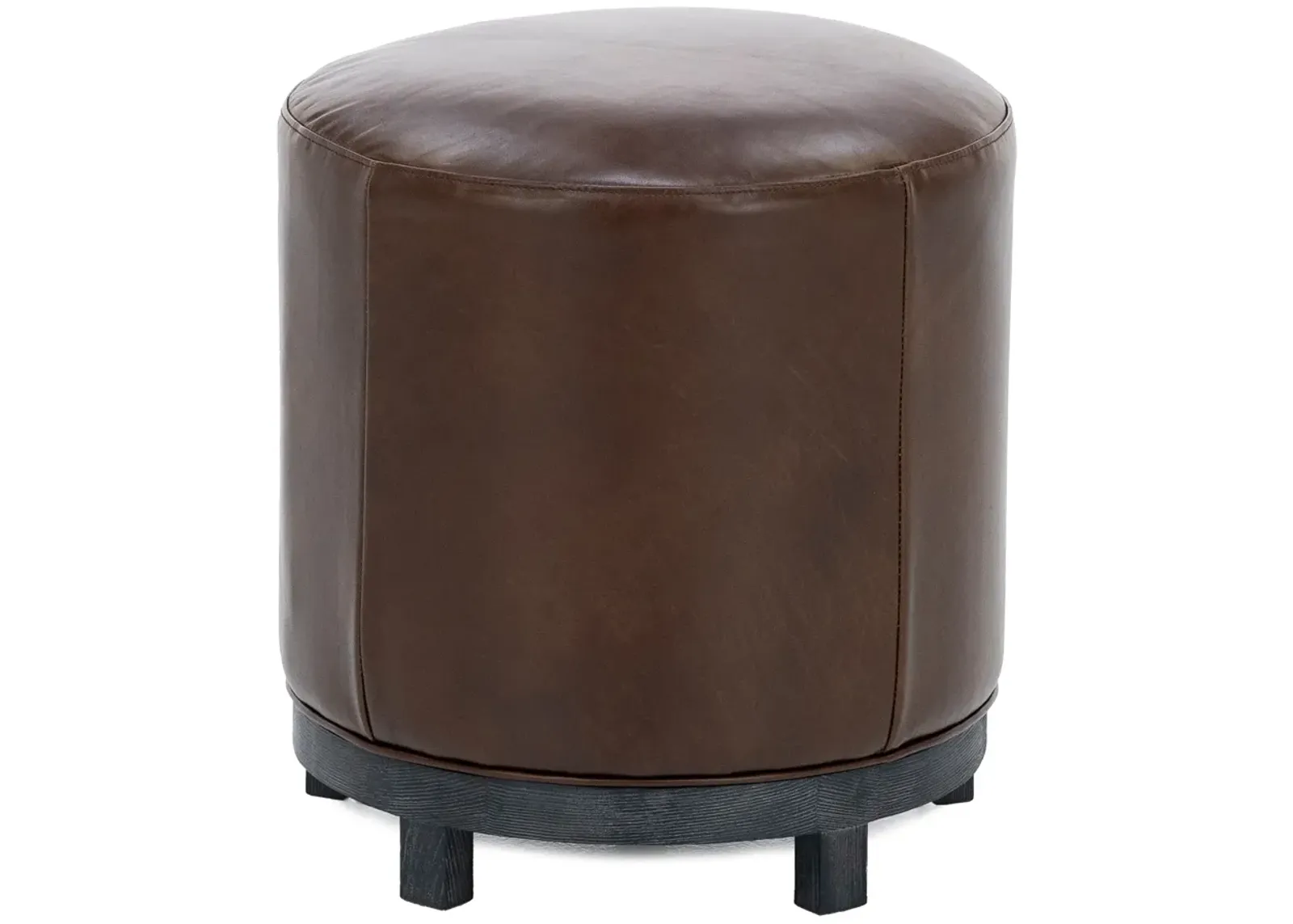 22" Leather Swivel Stool