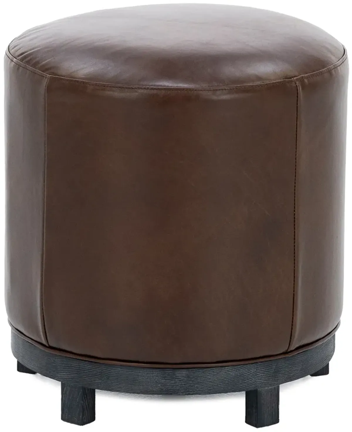 22" Leather Swivel Stool