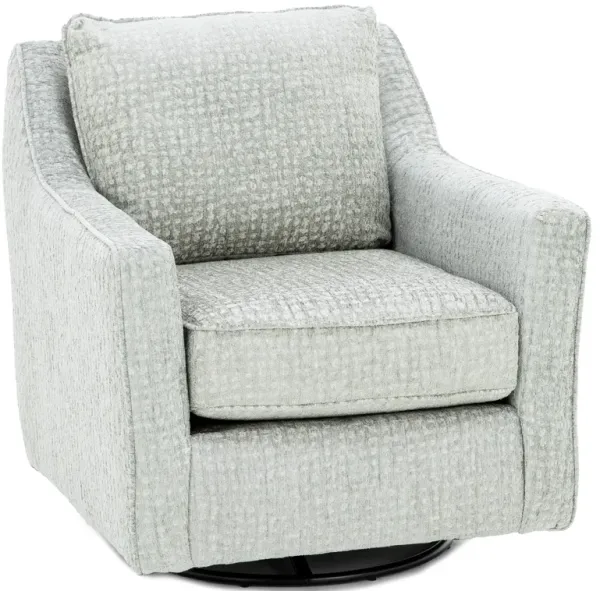 Elsa Swivel Glider Accent Chair in Spray