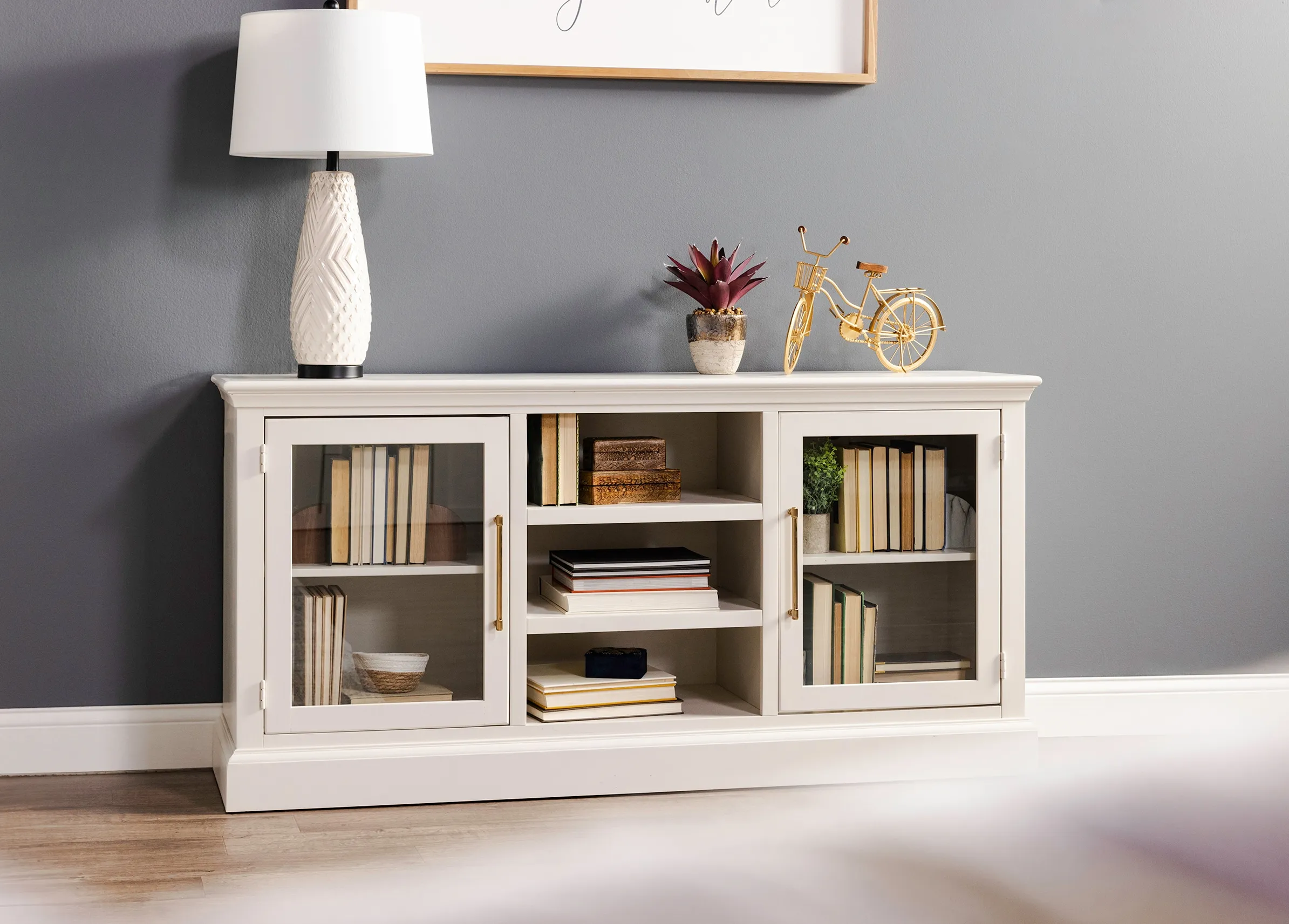 Byron 66" White Console