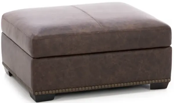 Milo Leather Storage Cocktail Ottoman