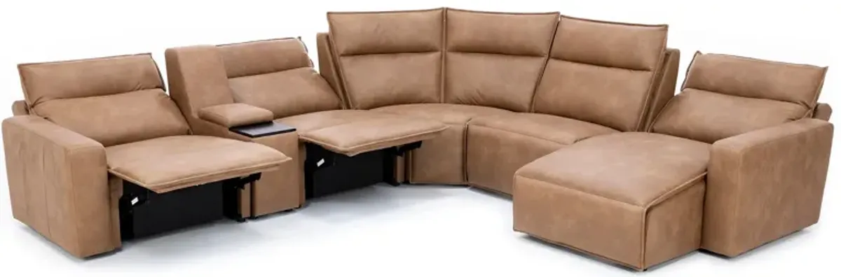 Direct Design Reinvent Your Space 6-Pc. Power Headrest Reclining Modular