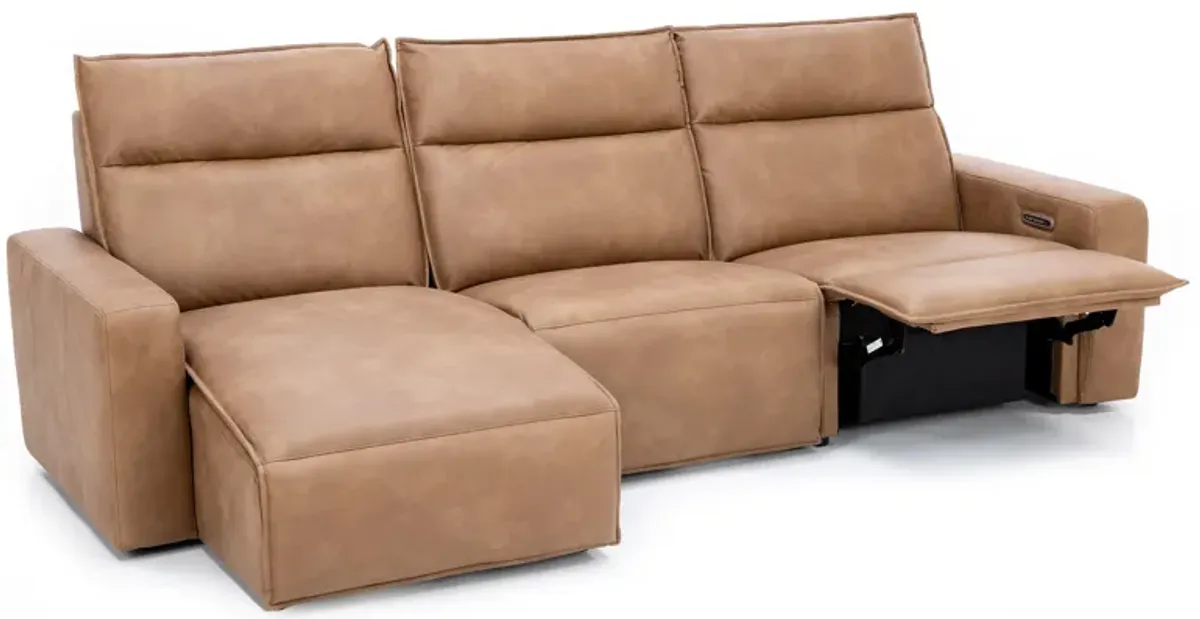 Direct Design Reinvent Your Space 3-Pc. Power Headrest Reclining Chaise Sofa